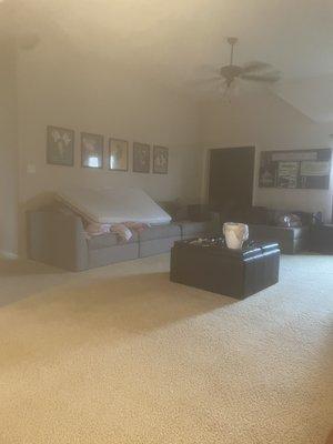 A deep cleaning made a difference in this room!