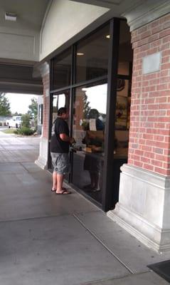 Ticket booth outside, $7 movies.