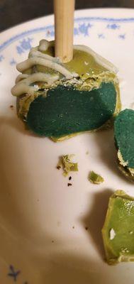 Melt in your mouth matcha infused cake pop