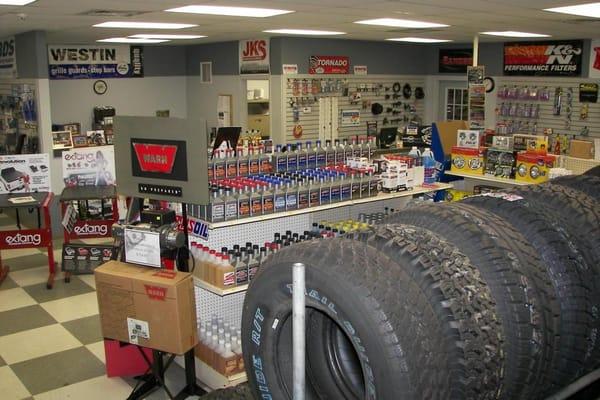 Truck accessories showroom