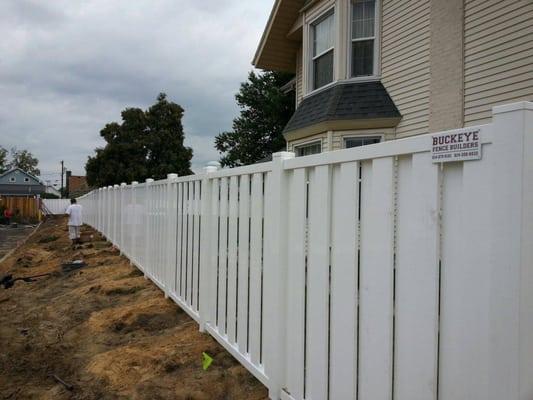 Vinyl Shadow board fence