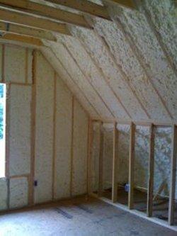 Attic Insulation Install Job