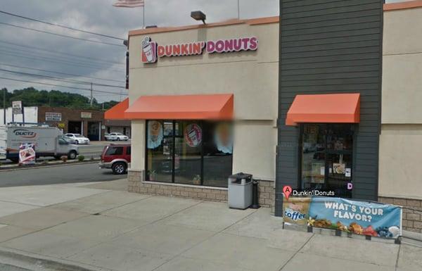 Dunkin' Donuts in shopping center on Hempstead Turnpike, Farmingdale..(photo found on google not my photo)