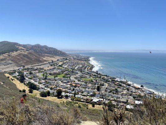 Pismo Beach down below