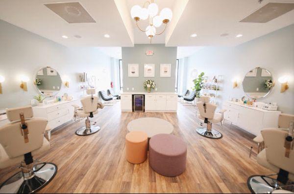 Our beautiful brow bar. Where you can relax and get your brow and facial wax