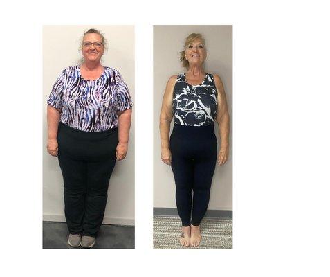 Sandy lost150 lbs. and 139 inches gone for good!!!