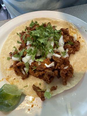 Large pastor taco