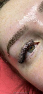 Volume lash extensions.