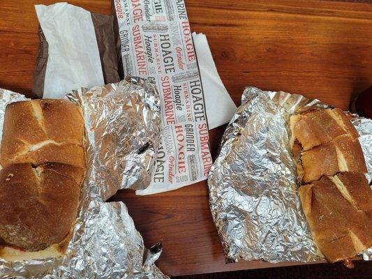 Medium meatball (left) and medium stinger (right), total of $20 for the two. Meatball was much better than the Stinger!