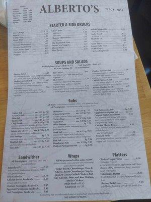 Menu Front