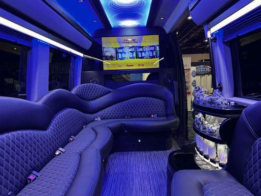 New Mercedes Sprinter Limo Interior 4