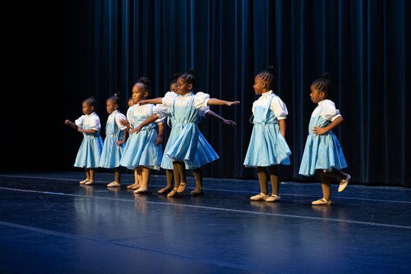 Happy kids in dance.