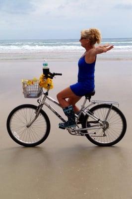 Beach Cruising on my Beach Cruiser from Bob's Bike Shop!