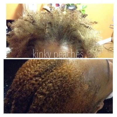 Natural coloring with Henna - Before and After - Cover those grays naturally