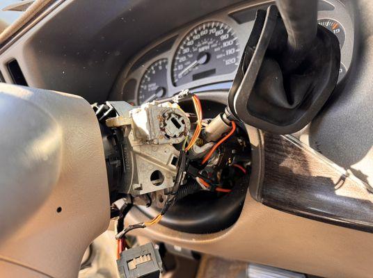 Repairing a broken ignition switch