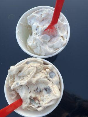 Peanut Butter Puppy Chow Blizzard Treat and Reese's Peanut Butter Cup Blizzard Treat