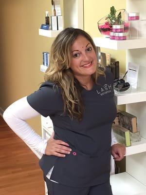 Jessie G. Aesthetician and owner of Lash Esthetica