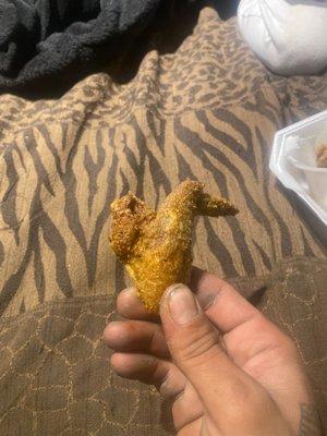 These are suppose to be the "WHOLE WINGS" Got charged $10 for 4 of these tiny things . Not impressed at all with the size , price or taste.