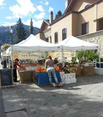 one of several produce vendors