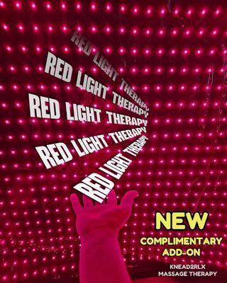 Red light therapy is now available as a complimentary add-on. In-studio sessions only