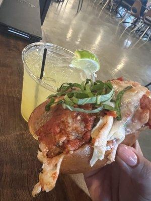 Meatball Slider & Margarita