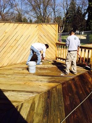 Deck Pressure Washing.