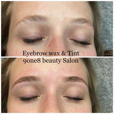 Eyebrow wax & tint