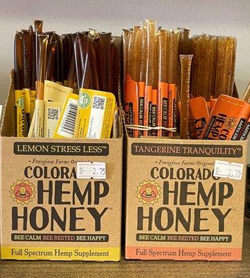 Each Colorado Hemp Honey Stick contains 15mg of Full Spectrum CBD. Relax away with your tea.