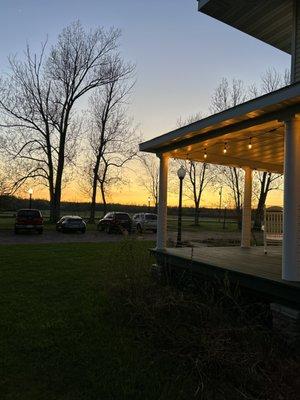 We have a beautiful every evening sunset overlooking the horse pasture.