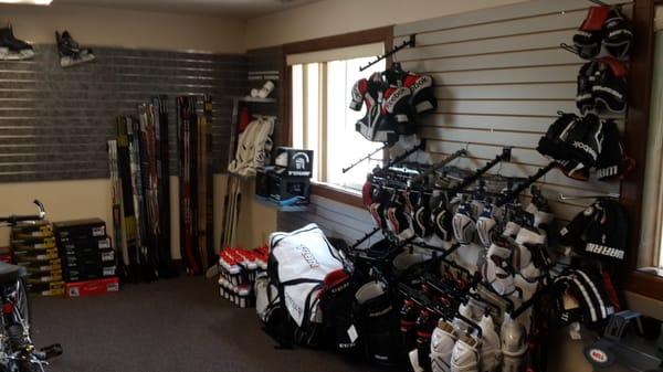 We are expanding into hockey for fall of 2016! CCM, Warrior, Sher-wood, Graf and Fischer dealer