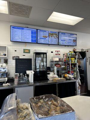 Menu and pan dulce