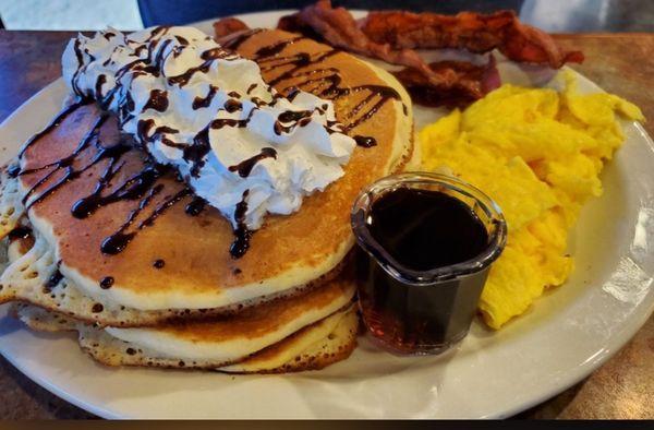 Chocolate chip pancakes