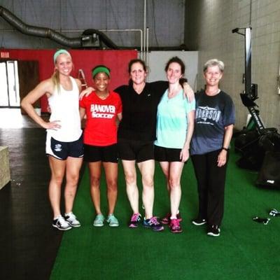 Intro CrossFit class with Coach Katie after a hard Friday workout