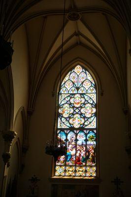 Inside church