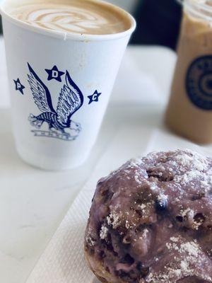 Blueberry and Lavender Latte