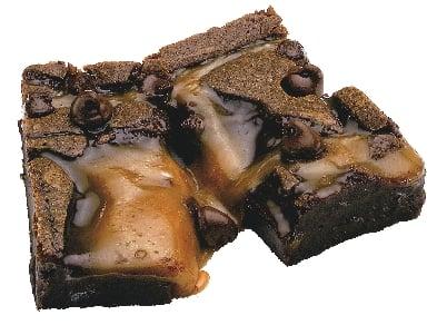 our award winning chocolate caramel brownie