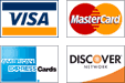 We Accept all major credit cards