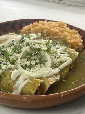 Green Enchiladas.