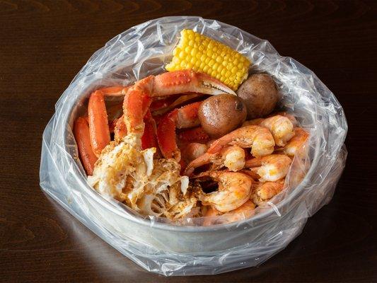 SnowCrab Legs & Shrimp Head Off Combo