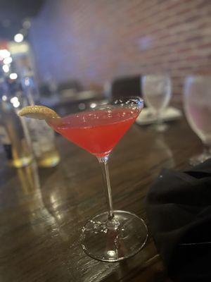 Strawberry Lemon drop martini