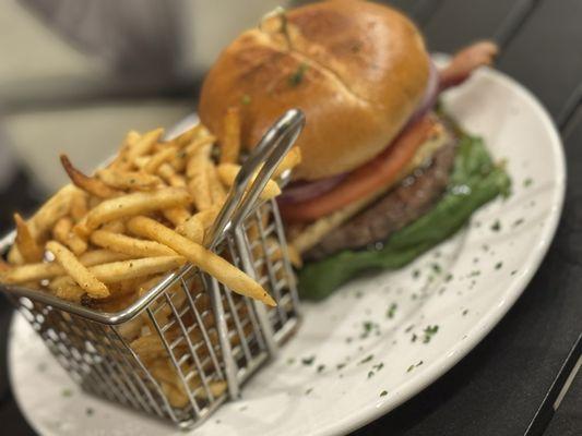 Alchemy burger and fries