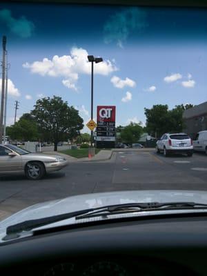 Today's gas price. 6/20/16