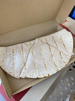 Cheese quesadilla. Delicious