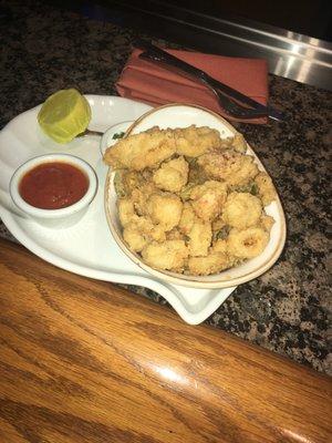 Calamari and rock shrimp. OMG! Whoa! Delicious $15