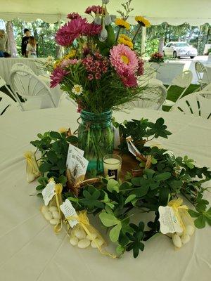 Dinner table arrangements