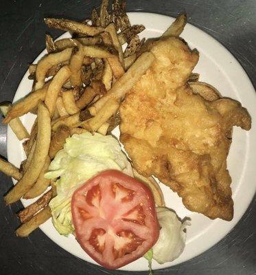 Hand Breaded Chicken Sandwich & Hand Cut Fries