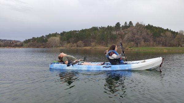 Happy Mother's Day!  Hike and Kayak combo for mom & daughter at Buzzards Roost & Canyon Lake.