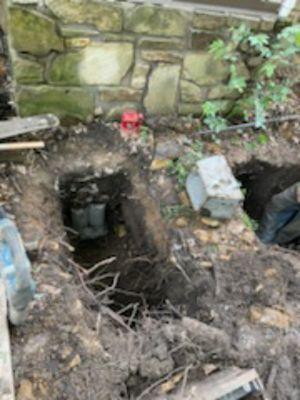 Raising a crawl space foundation.