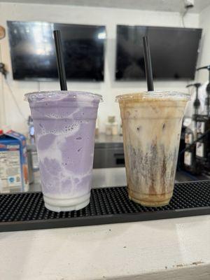 Taro Haupia smoothie and iced coconut breeze