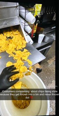 Recycled chips that are never thrown out